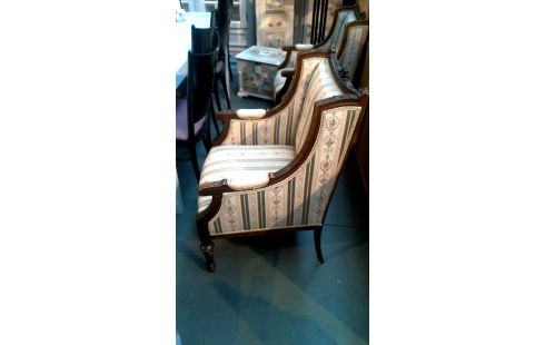 SESSEL 1, , HOLZ STOFF ANTIK STIL LUDWIG XVI DAS STÜCK