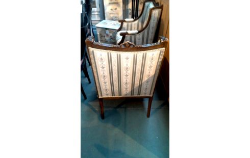 SESSEL 1, , HOLZ STOFF ANTIK STIL LUDWIG XVI DAS STÜCK