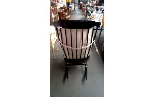 SCHAUCKELSTUHL ANTIK SCHWARZ, , HOLZ