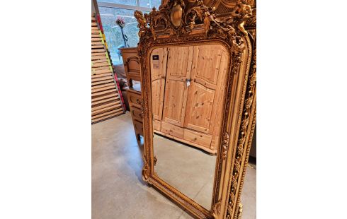 MIROIR DORE DE STYLE ANGELOT 163X68