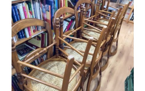 CHAISE PAILLÉES LOT DE 8