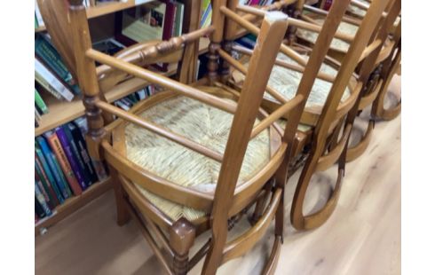 CHAISE PAILLÉES LOT DE 8