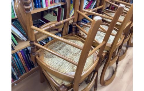 CHAISE PAILLÉES LOT DE 8