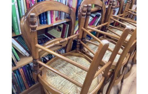 CHAISE PAILLÉES LOT DE 8