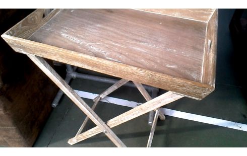 BANDEJA MET PIE LACADO, , MADERA