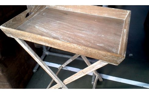 BANDEJA MET PIE LACADO, , MADERA