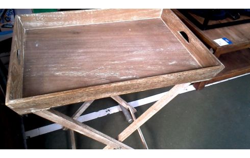 BANDEJA MET PIE LACADO, , MADERA