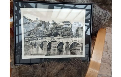 GRAVURE PONT DE JAMBES