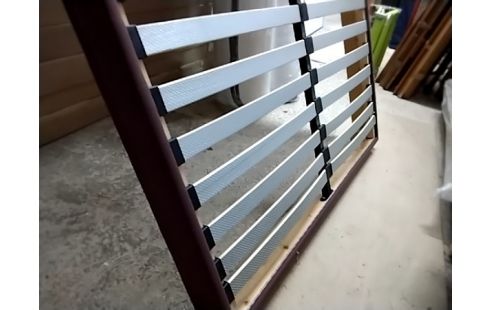 SOMMIER TAPISSIER 140x190 TISSU MARRON