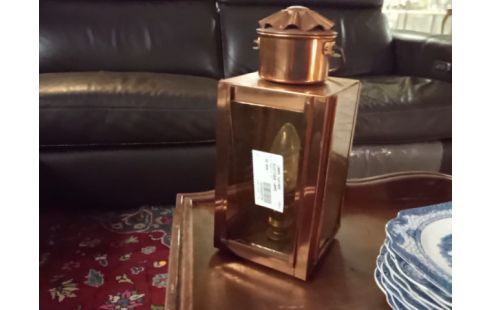 LAMPE CUIVREE ELECTIQUE