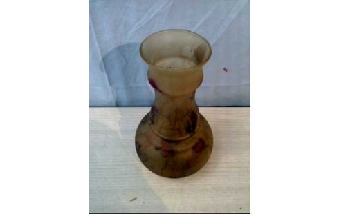 VASE GLAS BRAUN BUNT