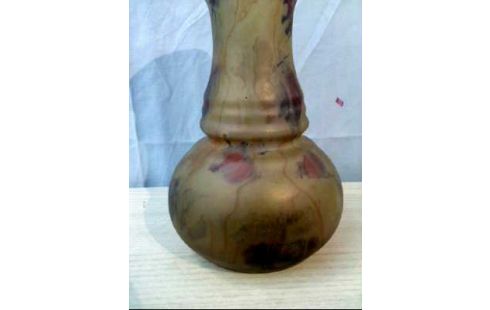 VASE GLAS BRAUN BUNT