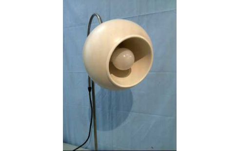 TISCHLAMPE WEISS METALL KUGELLEUCHTE