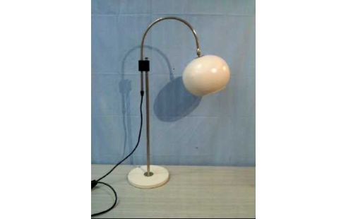 TISCHLAMPE WEISS METALL KUGELLEUCHTE