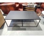 TABLE BASSE RECTANGLE MÉTAL NOIR
