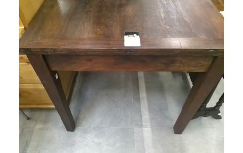 TABLE EXTENSIBLE BOIS MARRON MAISON DU MONDE - 90 X 90 OU 180 X 90 CM