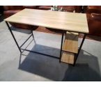 BUREAU DECOR BOIS ET METAL