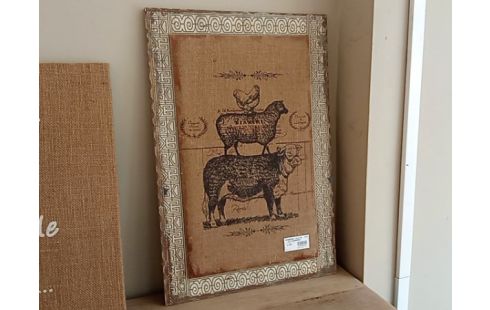 ENCADREMENT TOILE DE JUTE