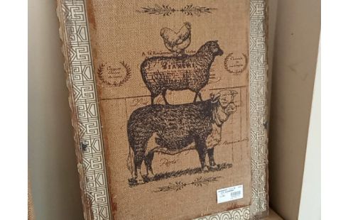 ENCADREMENT TOILE DE JUTE