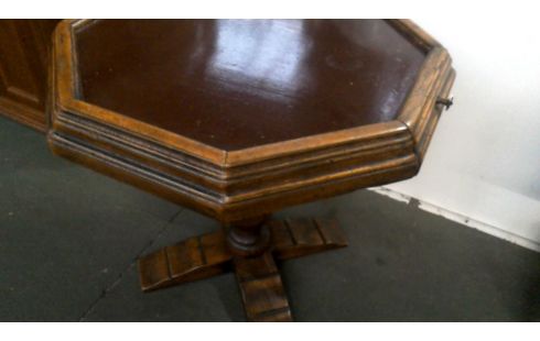 TABLE D'APPOINT OCTOGONAL 2 TIROIRS