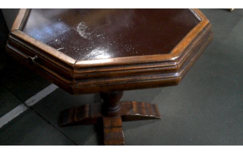 TABLE D'APPOINT OCTOGONAL 2 TIROIRS