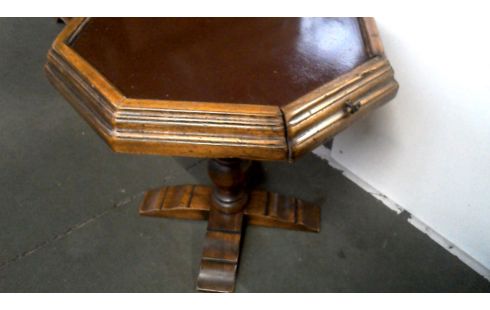 TABLE D'APPOINT OCTOGONAL 2 TIROIRS