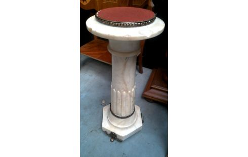 MESA DE SERVICIO, , COLUMNA MÁRMOL COBRE 2 CUERPOS
