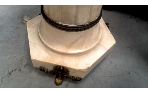 MESA DE SERVICIO, , COLUMNA MÁRMOL COBRE 2 CUERPOS