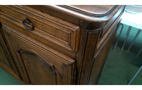 DRESSOIR MASSIEF EIK 4 DEUREN / 4 LADEN