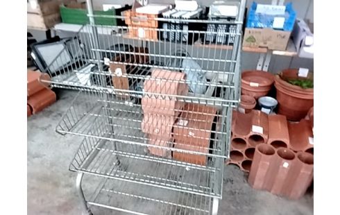 RANGEMENT METALIQUE ROULETTES