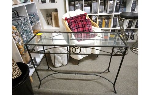 CONSOLE METAL VERRE