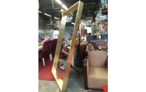 MIROIR BISEAUTE DORE SUR PIED