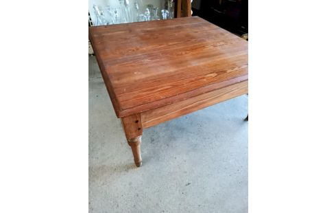 TABLE BASSE PIN MASSIF MIEL