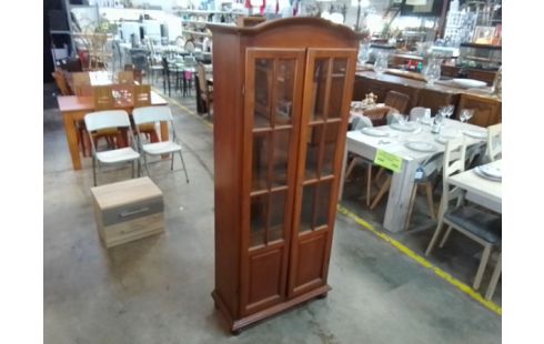 BIBLIOTHEQUE VITREE 2 PORTES