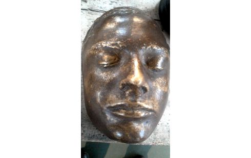 STATUE, , KOPF GIPS BRONZE FARBIG