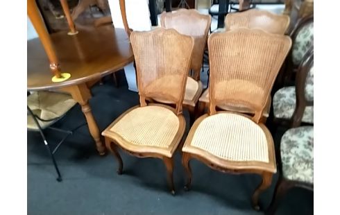 4 CHAISES CANNEES