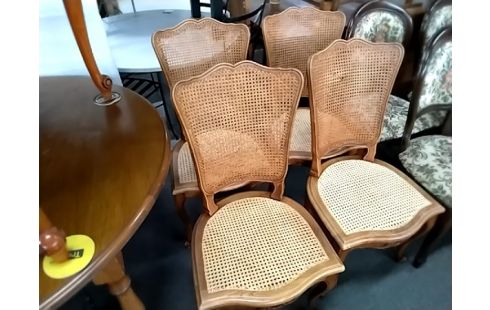 4 CHAISES CANNEES