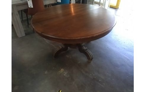 TABLE GUERIDON LOUIS PHILIPPE DIAMETRE 140 2 ALLONGES