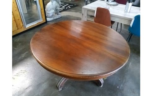 TABLE GUERIDON LOUIS PHILIPPE DIAMETRE 140 2 ALLONGES
