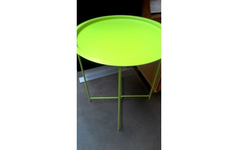 BIJZETTAFELTJE GROEN FLUO ROND OPVOUW BAAR