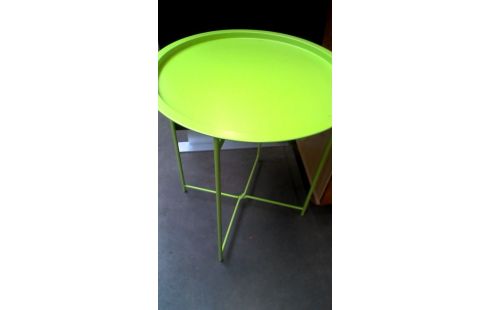 BIJZETTAFELTJE GROEN FLUO ROND OPVOUW BAAR