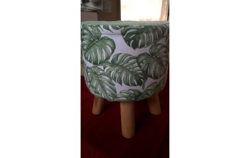 TABOURET ROND TISSU