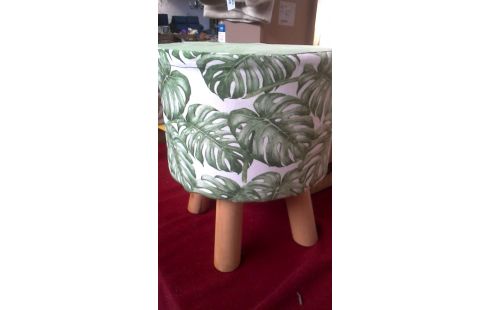 TABOURET ROND TISSU