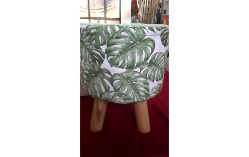 TABOURET ROND TISSU