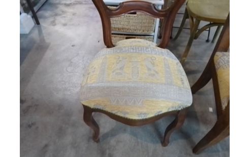 CHAISE BOIS TISSU SEULE