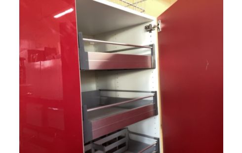 COLONNE CUISINE ROUGE TIROIRS
