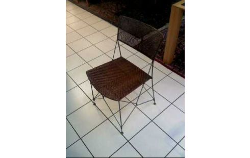 STUHL RATTANOPTIK METALLGESTELL