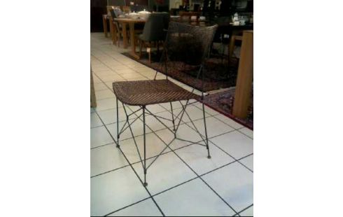 STUHL RATTANOPTIK METALLGESTELL