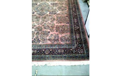 TEPPICH ORIENTALISCH GEMUSTERT ROSA BLAU