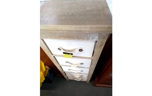 MEUBLE D'APPOINT Haut beige 5 t tissu ecru